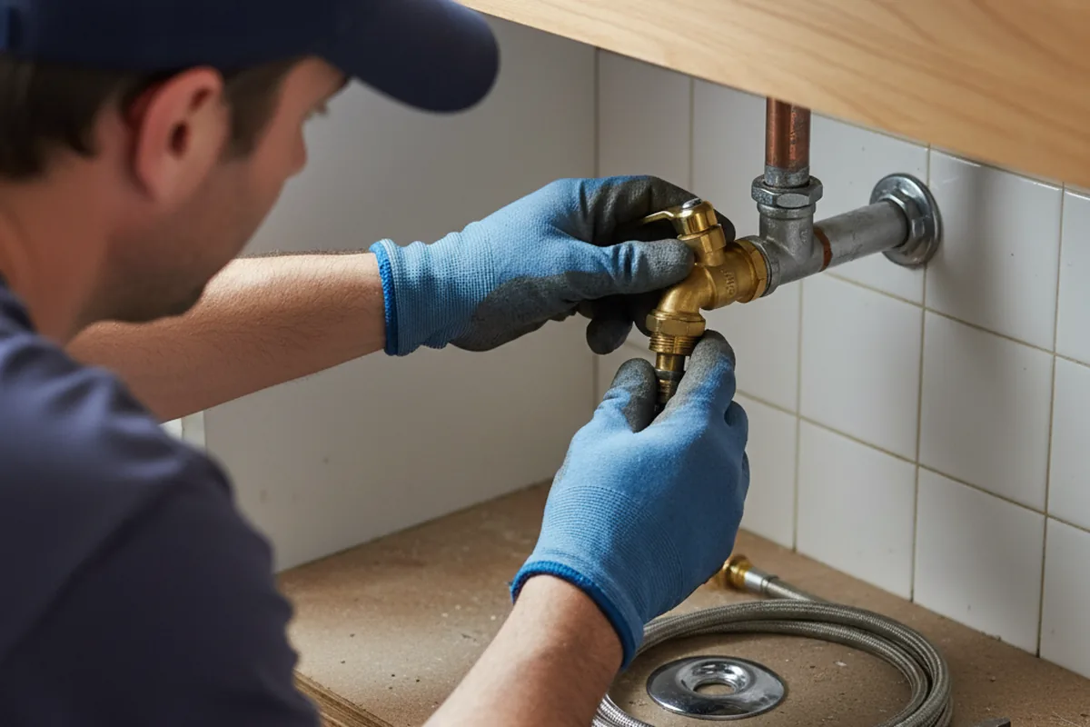 Shutoff valve and fitting work during Repiping in Soda Springs
